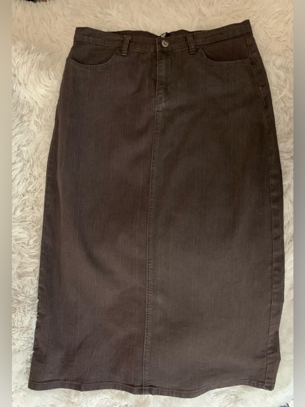 Gray Maxi Skirt